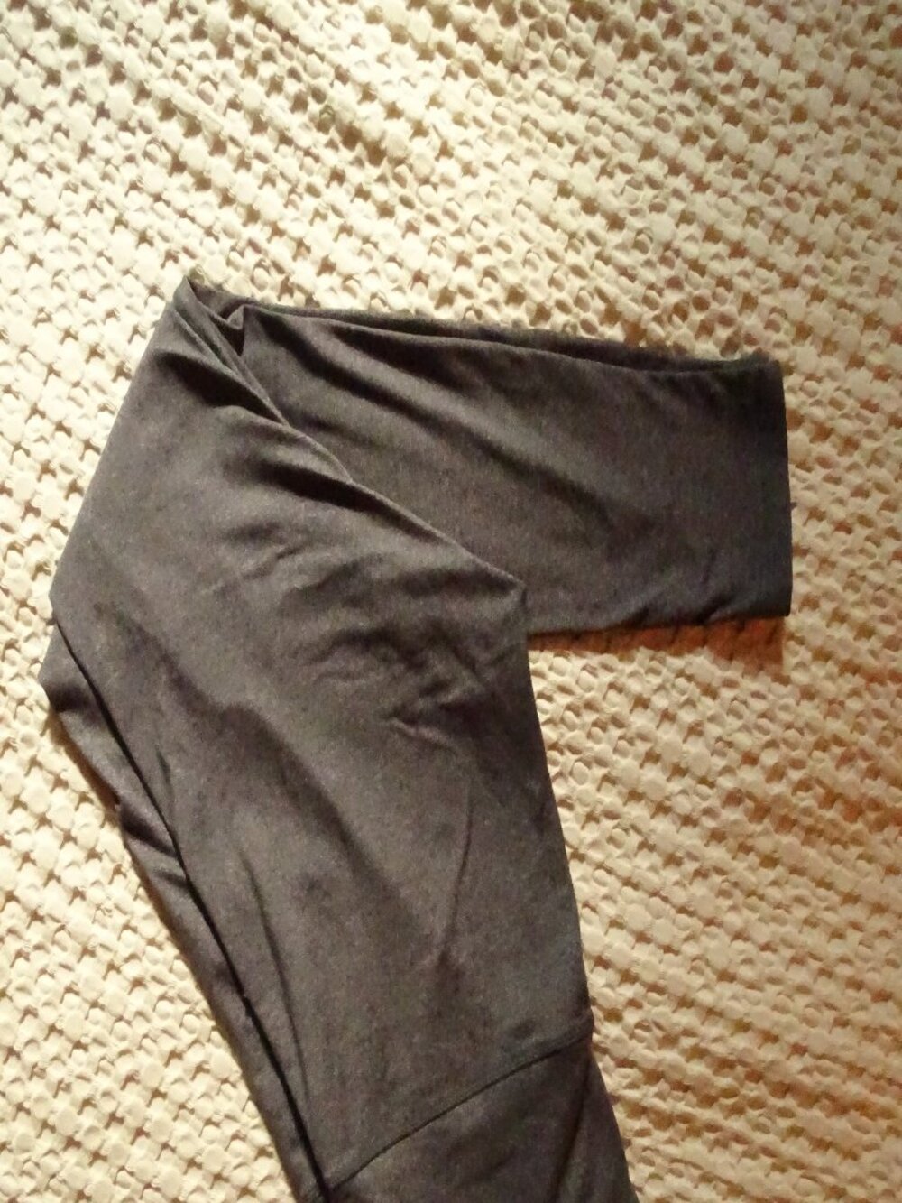 Kyodan High Rise Leggings Size M Dark Heather Grey Side Pocket Wide Waistband
